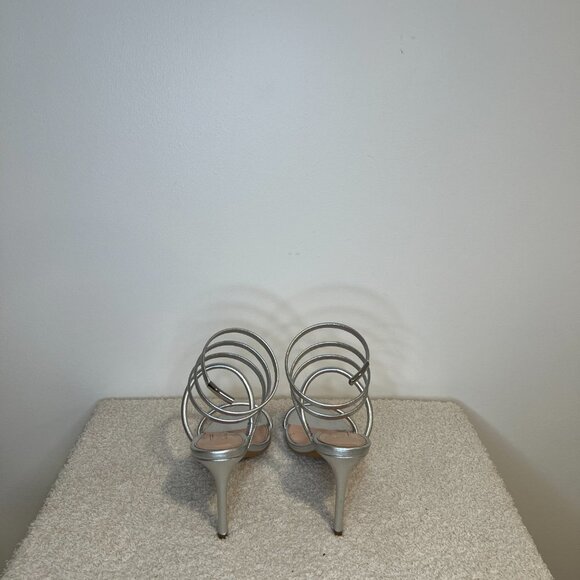 Avec Les Filles | Joia Heeled Sandal | Silver - Picture 3 of 7